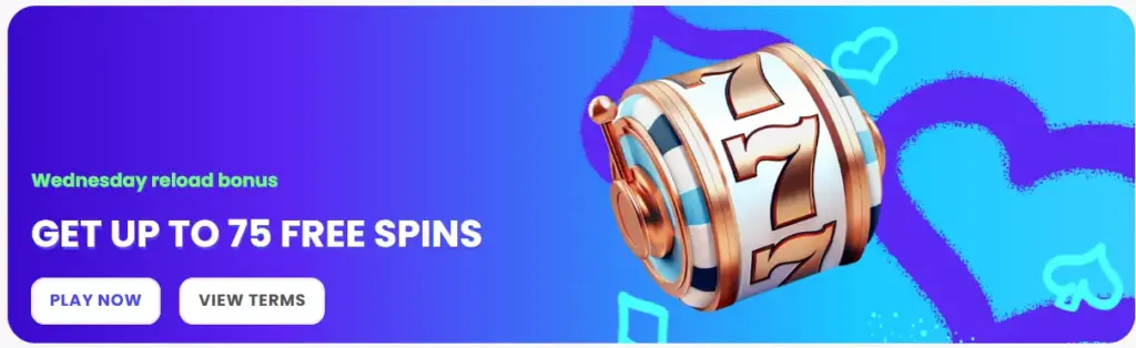 Wednesday Reload Bonus with Queen Win Casino Free Spins