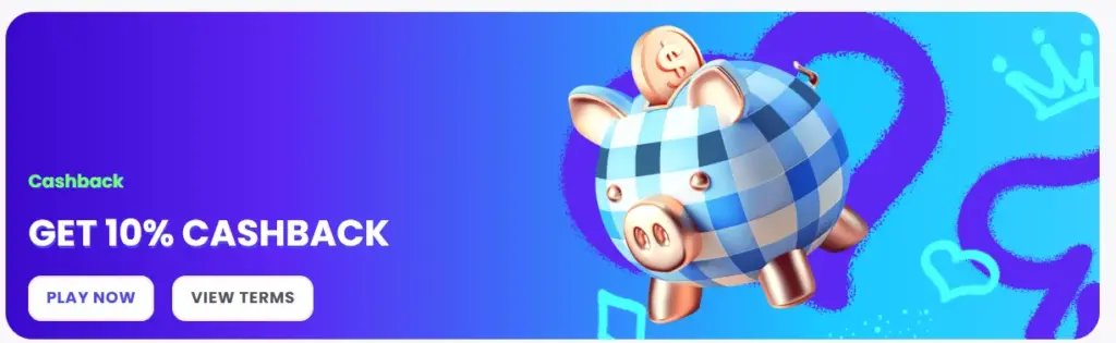 QueenWin Casino Bonus with Cashback